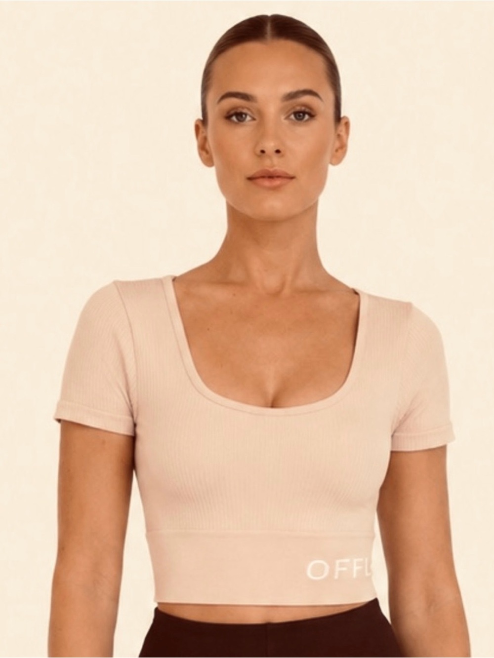 Like New!! Offline by Aerie Beige Ribbed Women's Top Size S
